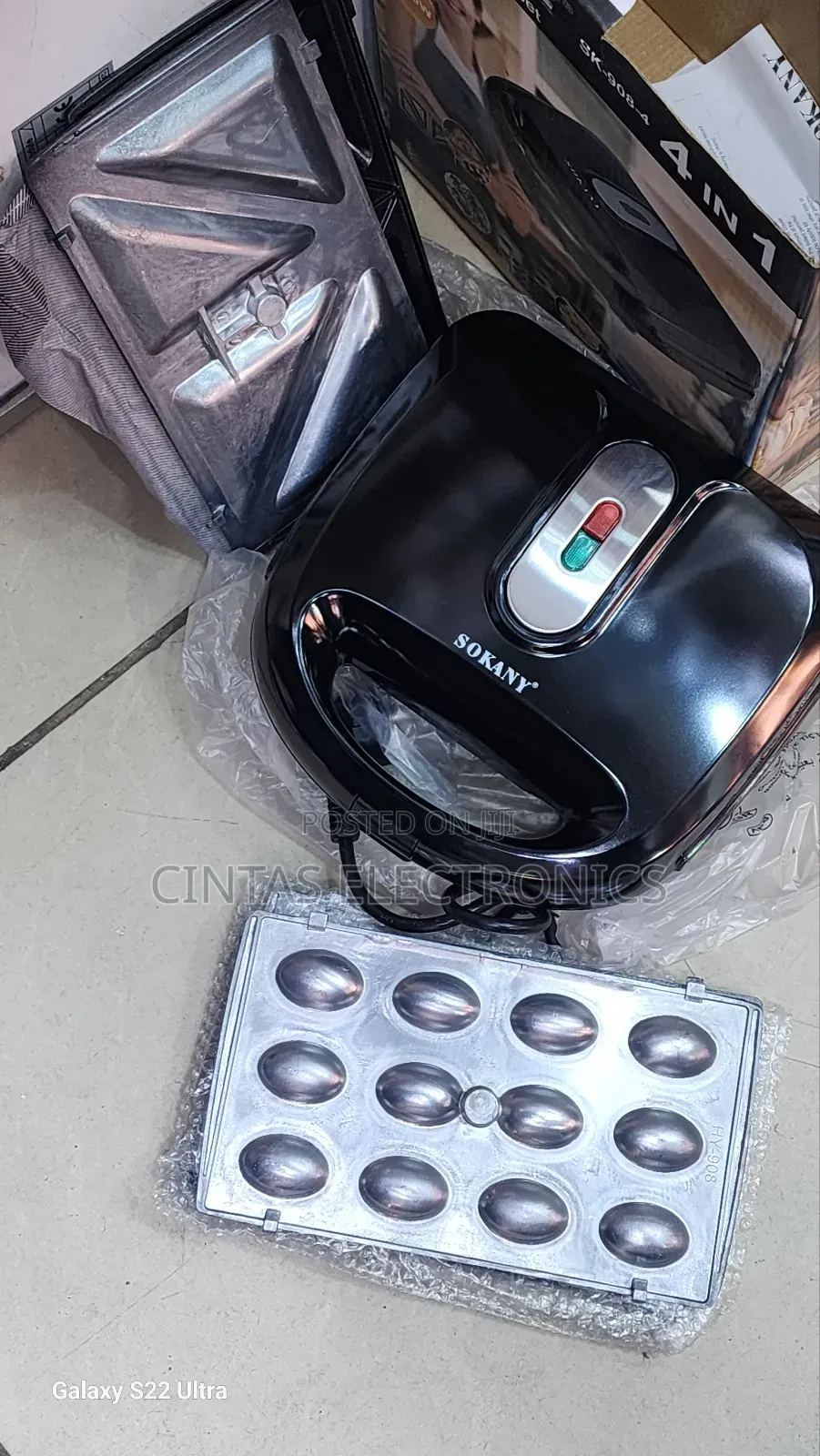 Sokany SK-908-4 4in1 Sandwich Maker