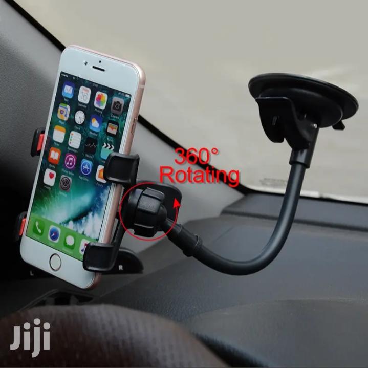 New Long Neck Windscreen Phone Holder, Free Delivery Within Nrb Town.