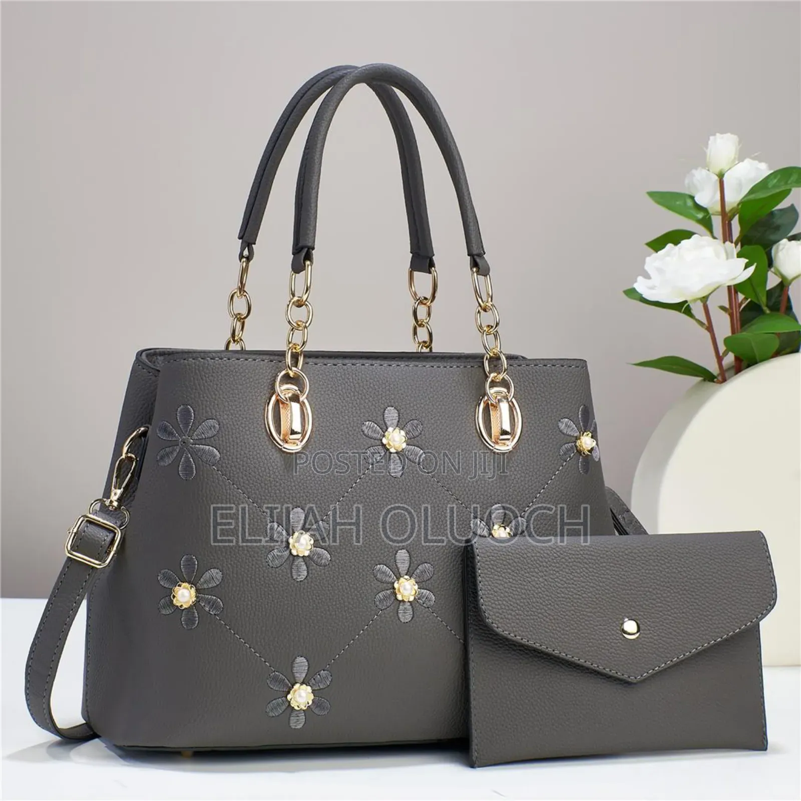 Flowered 2in1 Classic Handbag