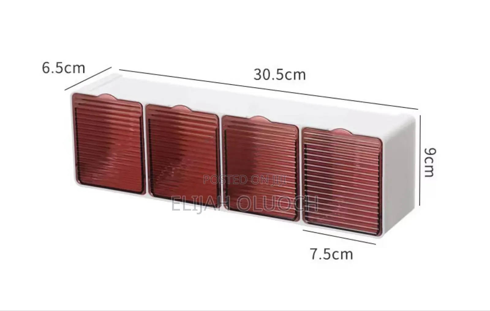 4 Slot Kitchen Wall Spice Organizer *