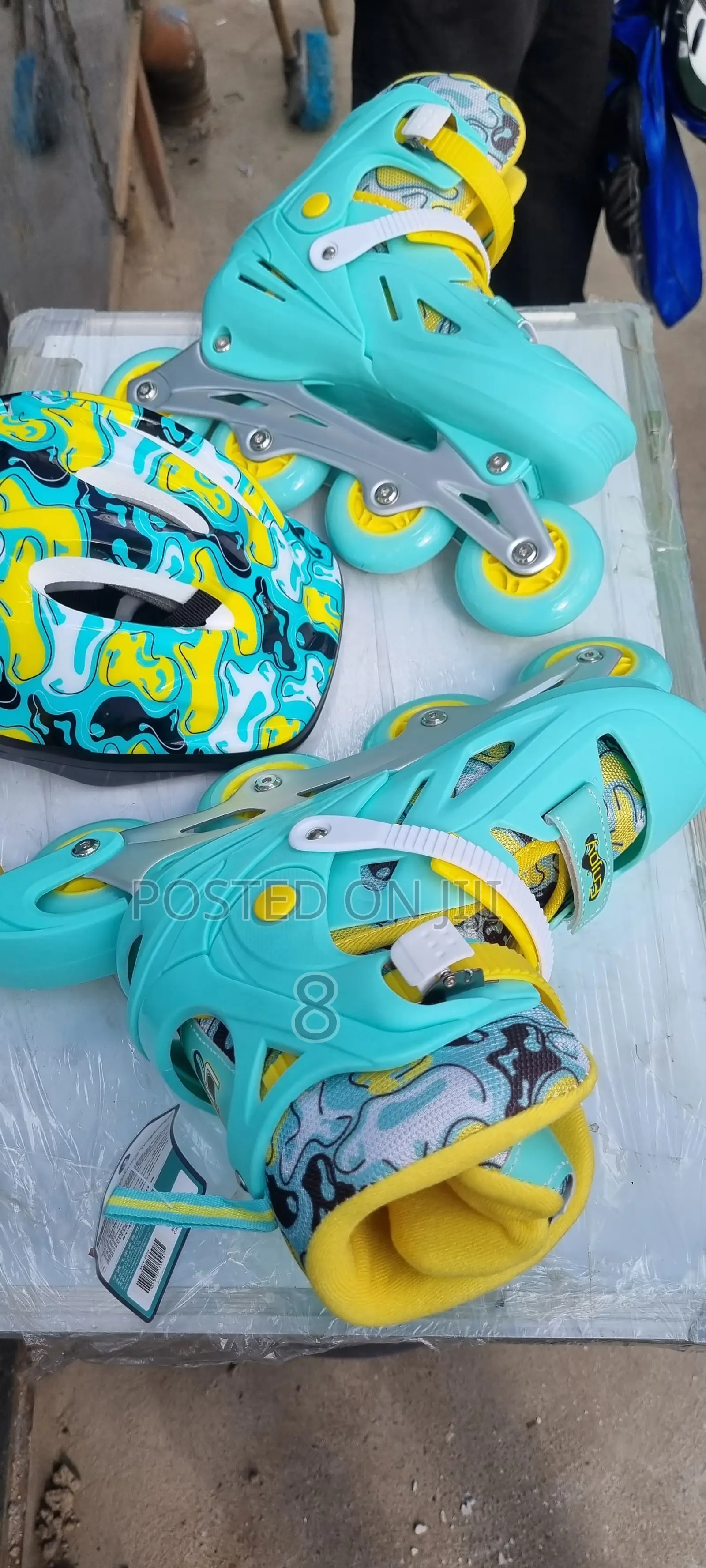 Rubber Inline Skates for Kids – Stylish Full Safety Set
