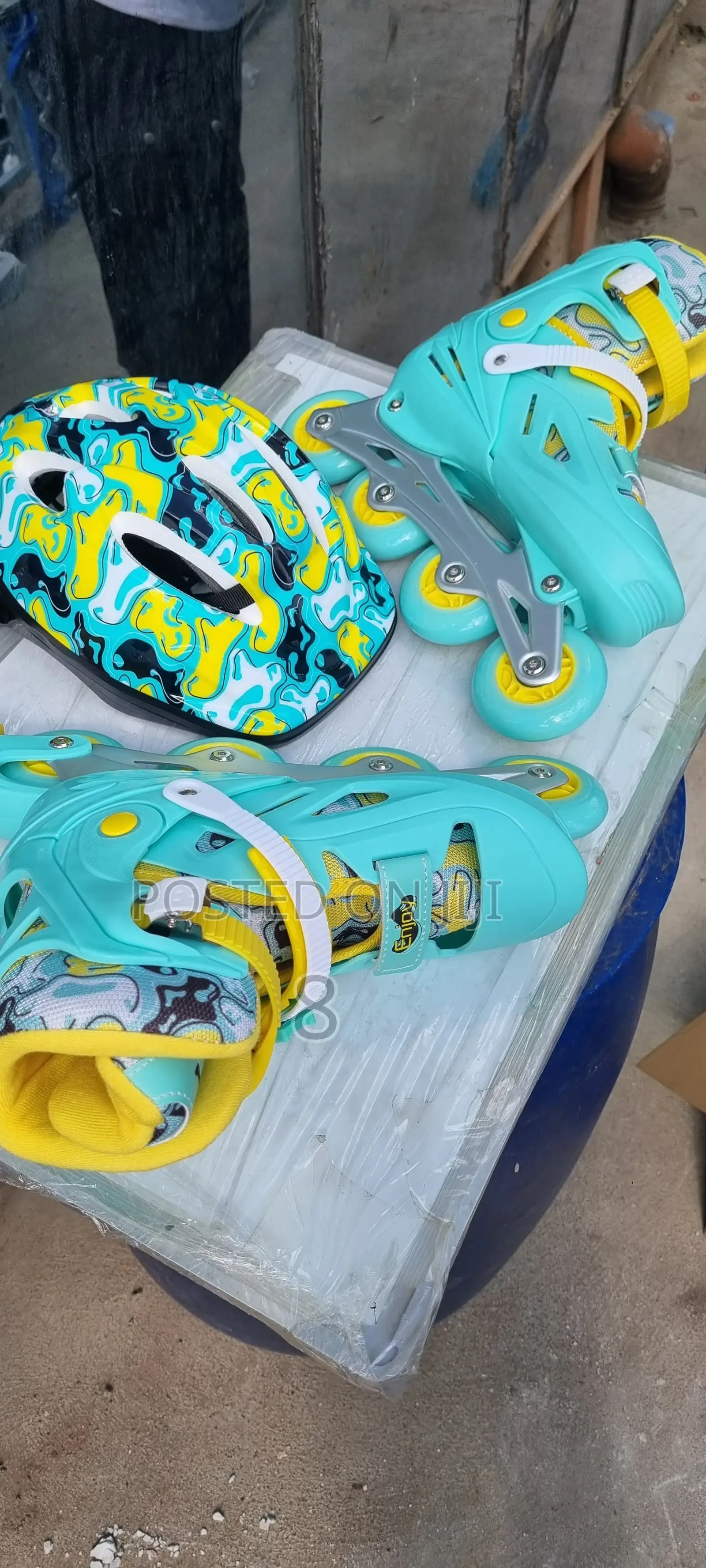 Rubber Inline Skates for Kids – Stylish Full Safety Set