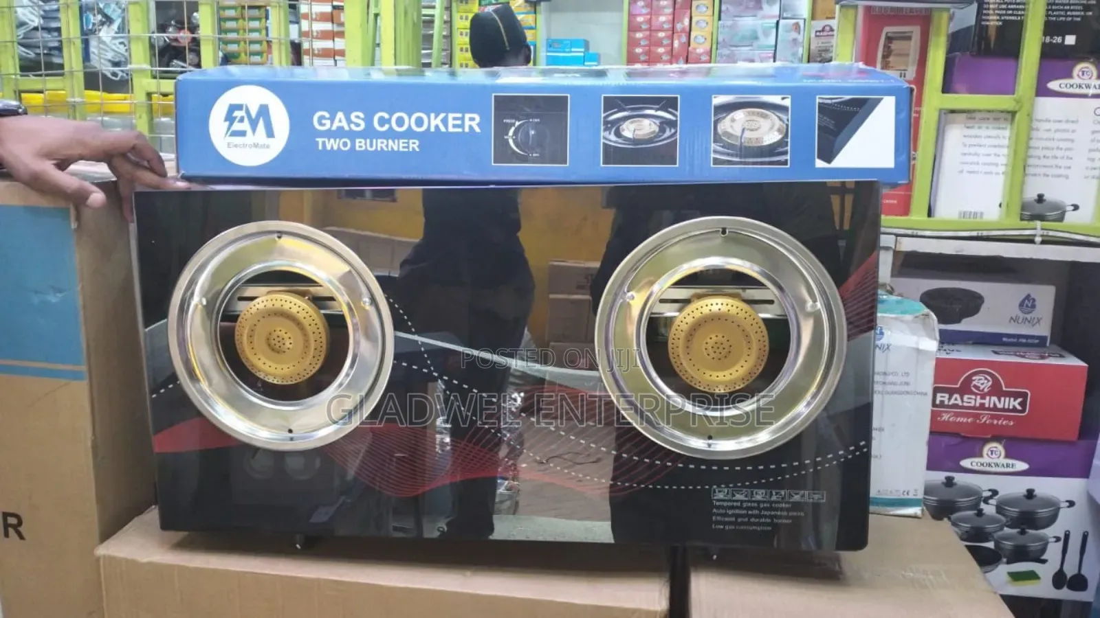Double Glass Gas Cooker