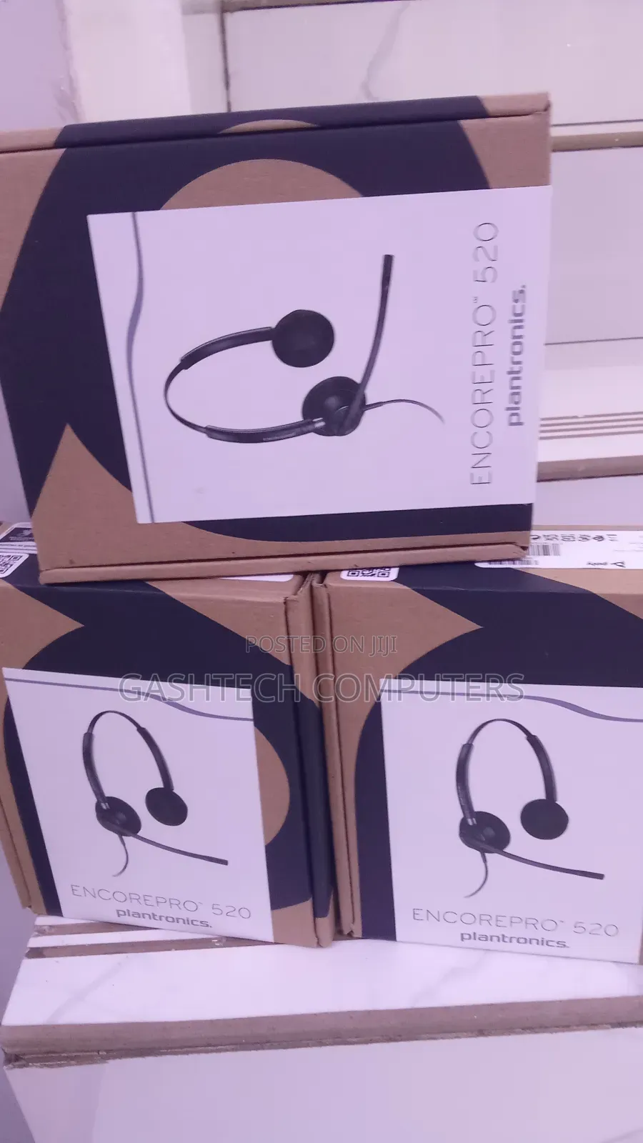 Plantronic Poly Hw-520 Stereo Headset With Noise Cancellatin