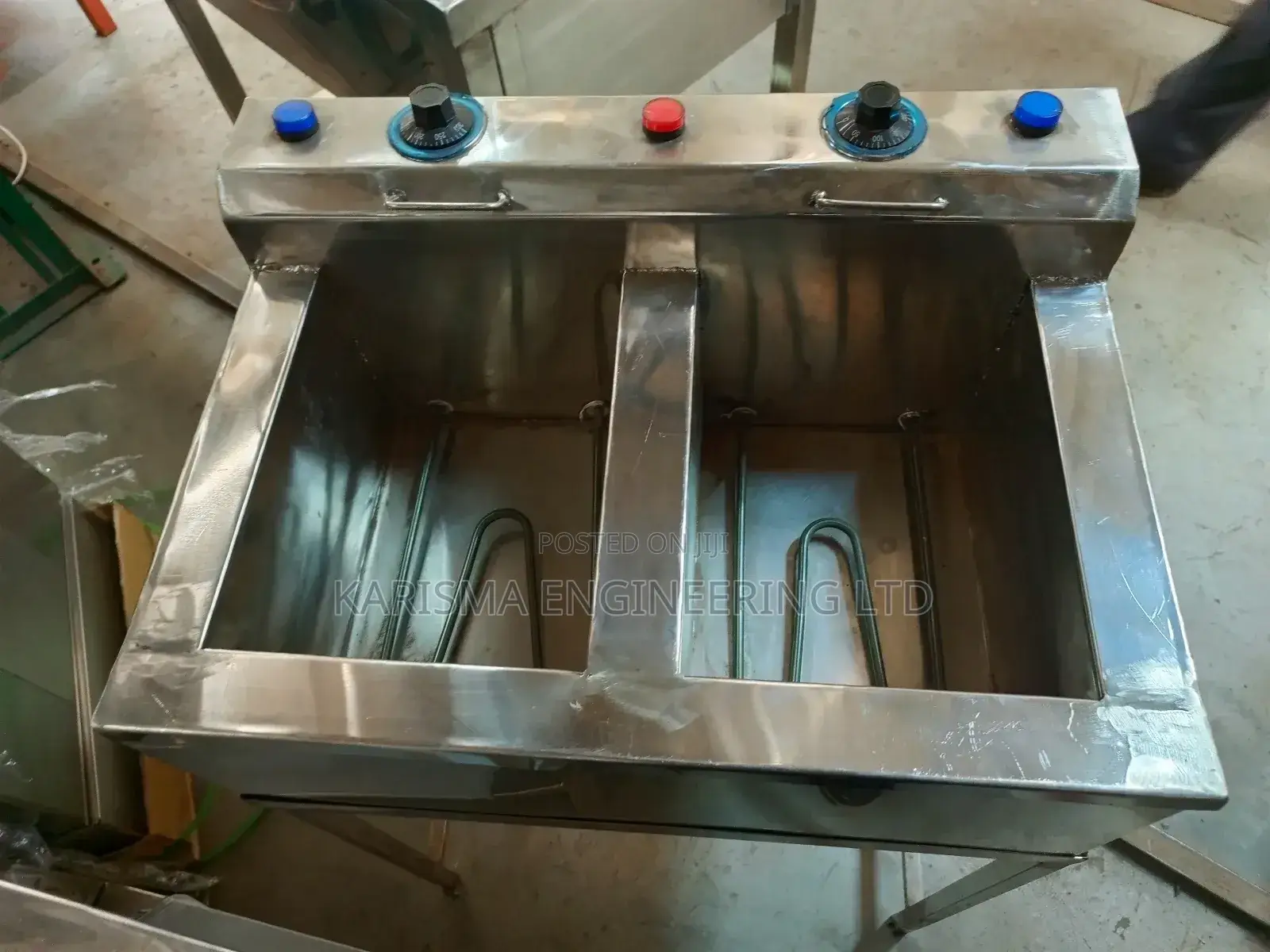 Stainless Steel Double Fryer