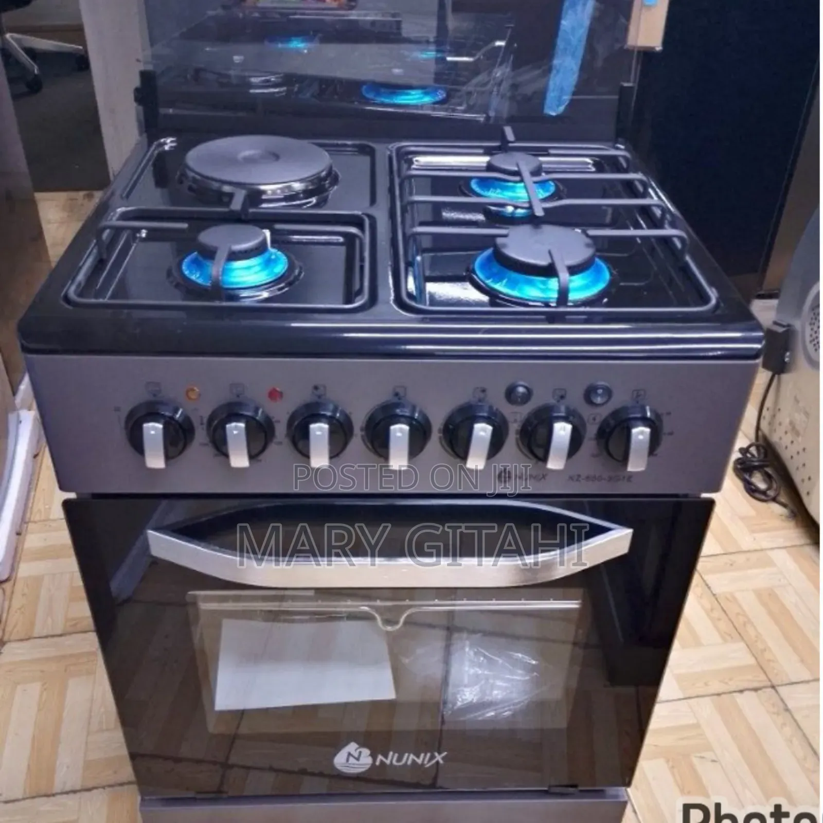 Nunix 60 by 60 Cooker With Electric Oven 3G+1E at 