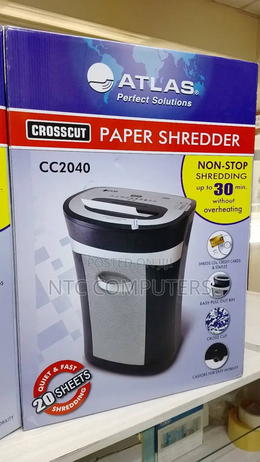 Atlas Paper Shredder Cc2040 20 Sheets