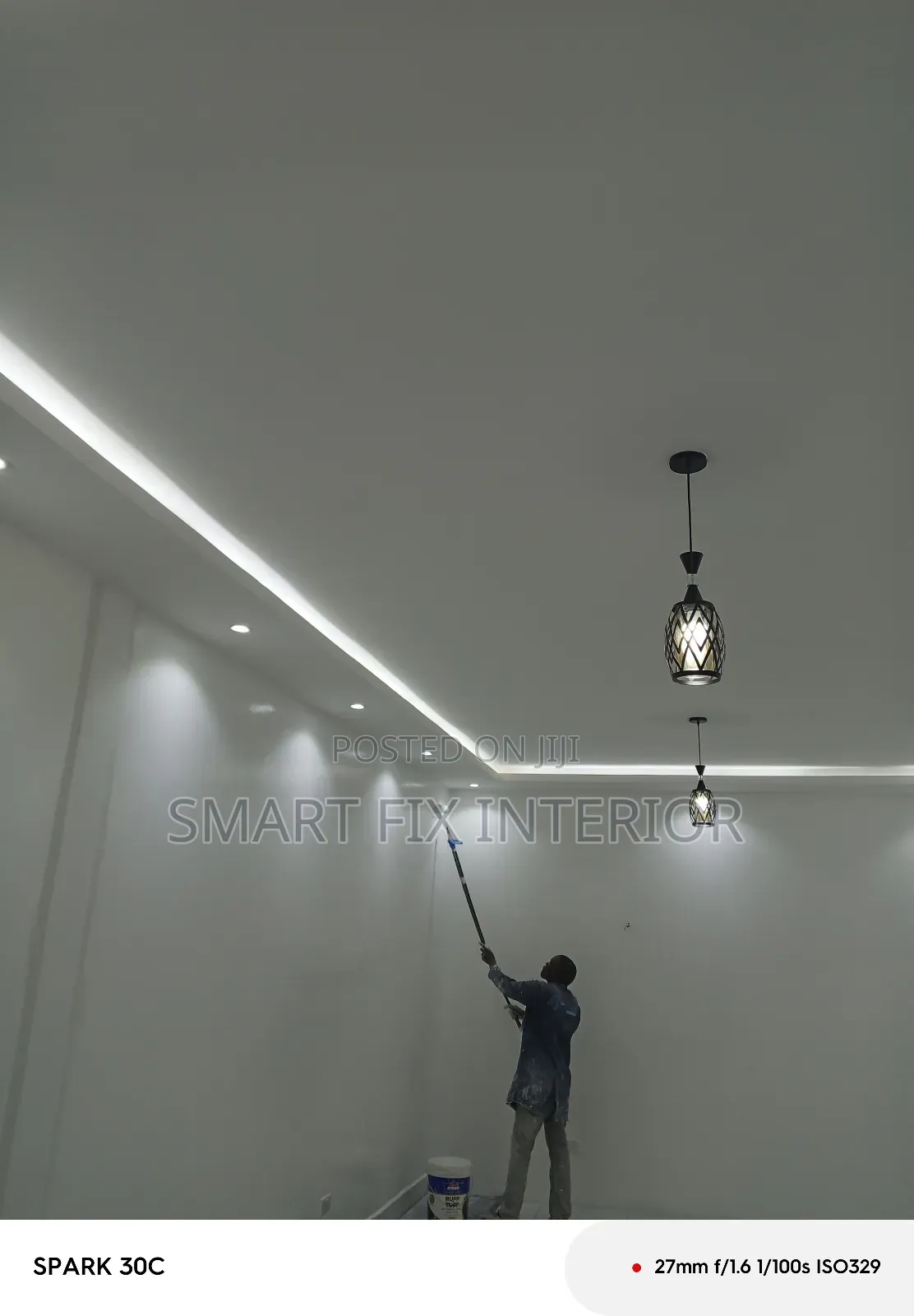 Gypsum Ceilings/Office Partitioning/Snake And Down Light
