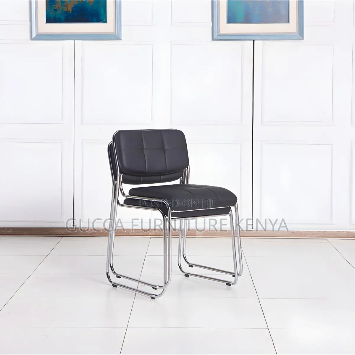 Office Chairs: Non-Wheeled Modern Chrome Event Chair