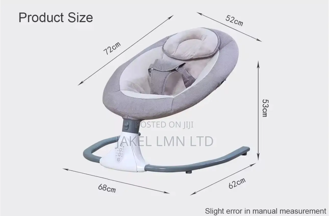 Electric Bluetooth Pink Baby Swing, With a Remote