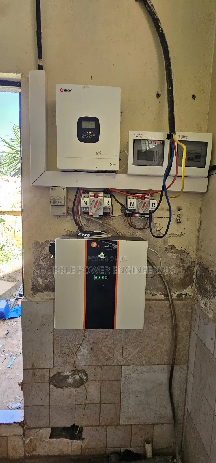 4. 4kw Solar, 5kwhr Lithium Batt, 4.3kw Hybrid Inverter