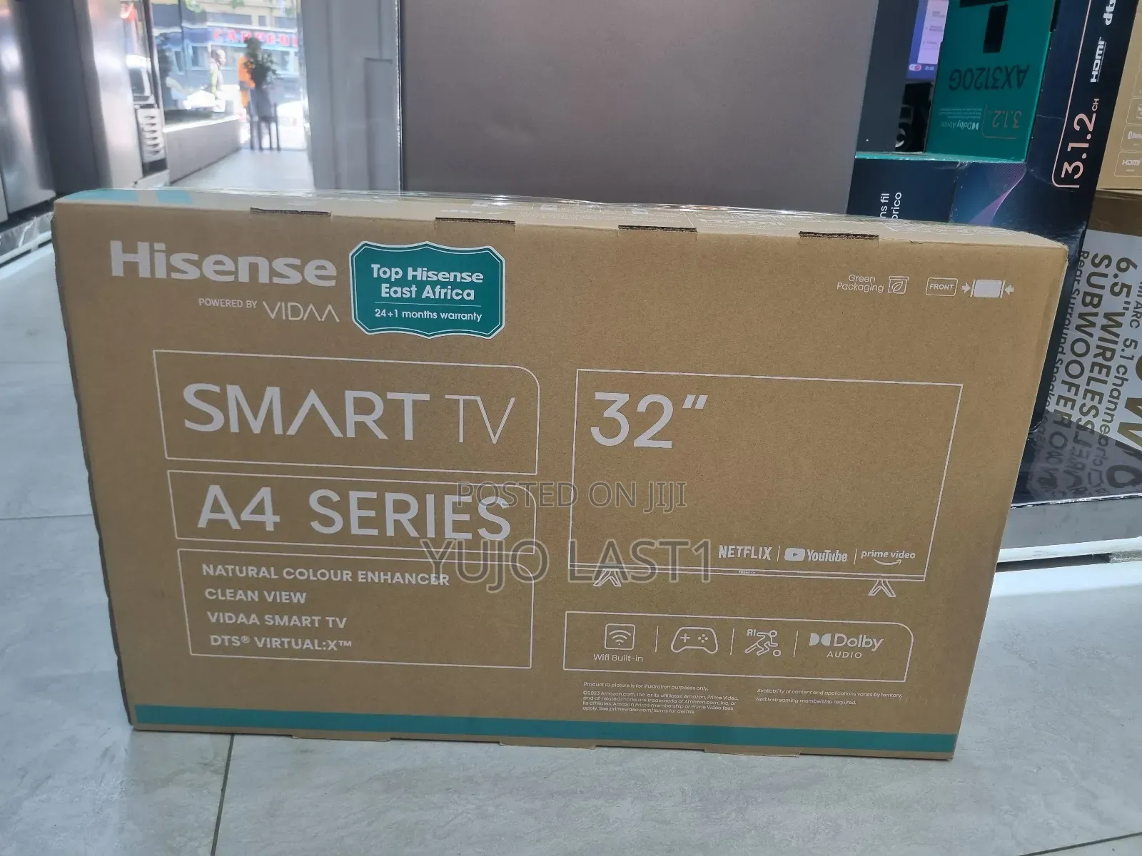 Hisense 32′′ 32a4k (New 2024) Smart Frameless Tv