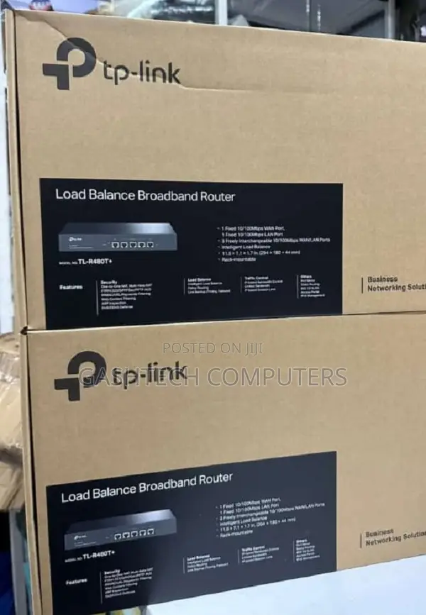 TP LINK TL-R480T+Load Balance Router WAN/LAN Ports
