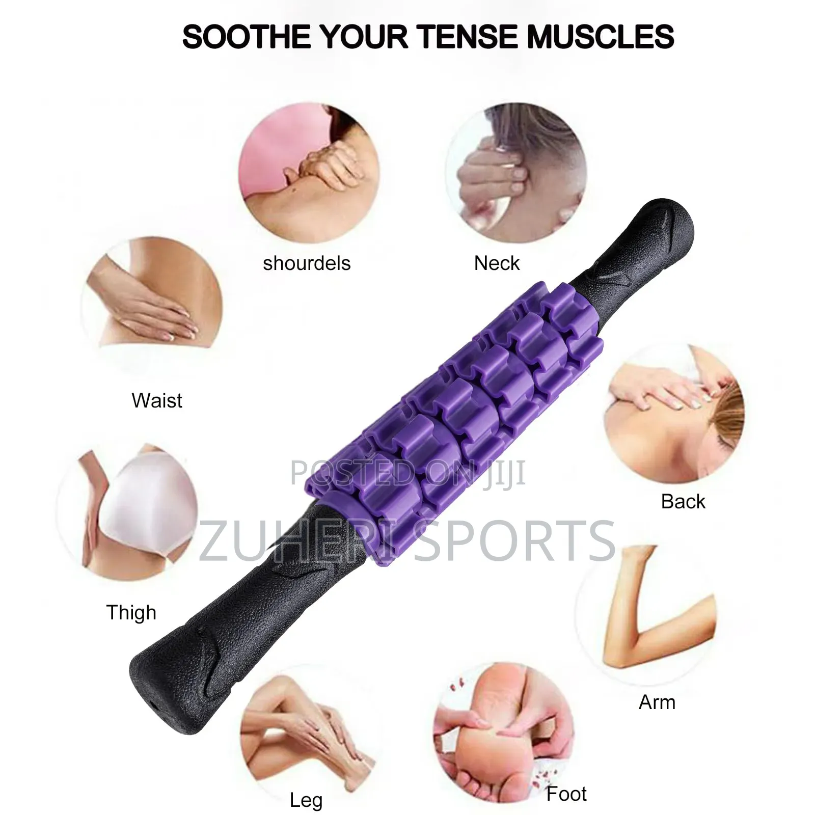 Massage Bars; Spiked Surface for Deep Tissue Physiotherapy