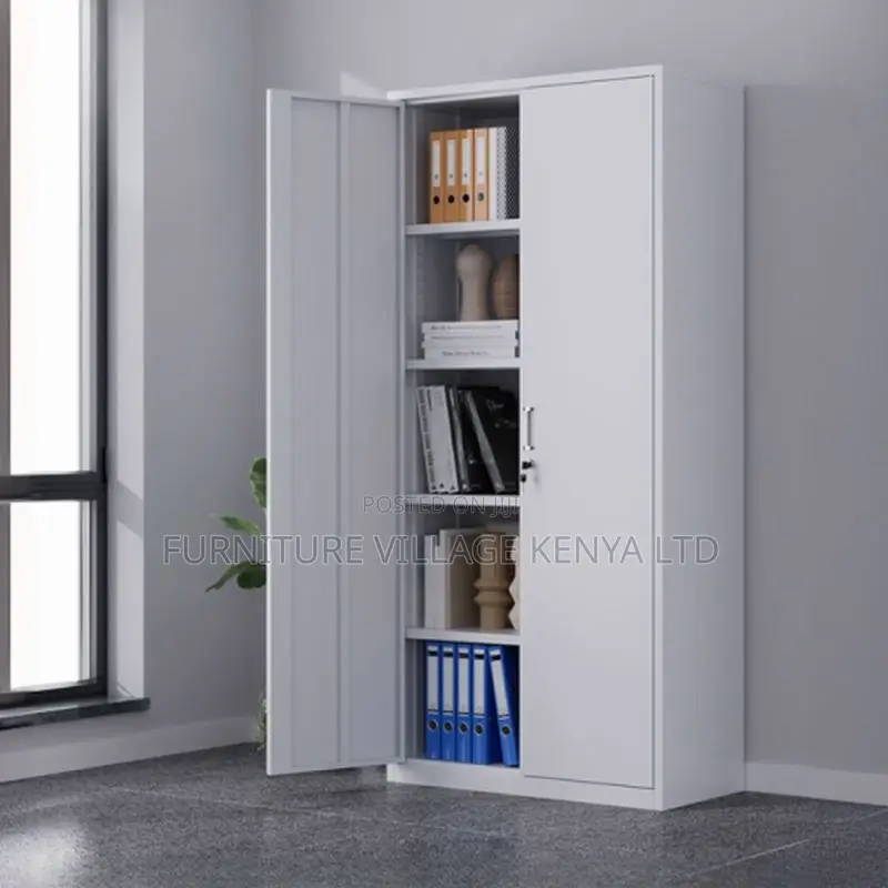 Office Metal Cabinets; 2-Door Steel Lockable Cabinet