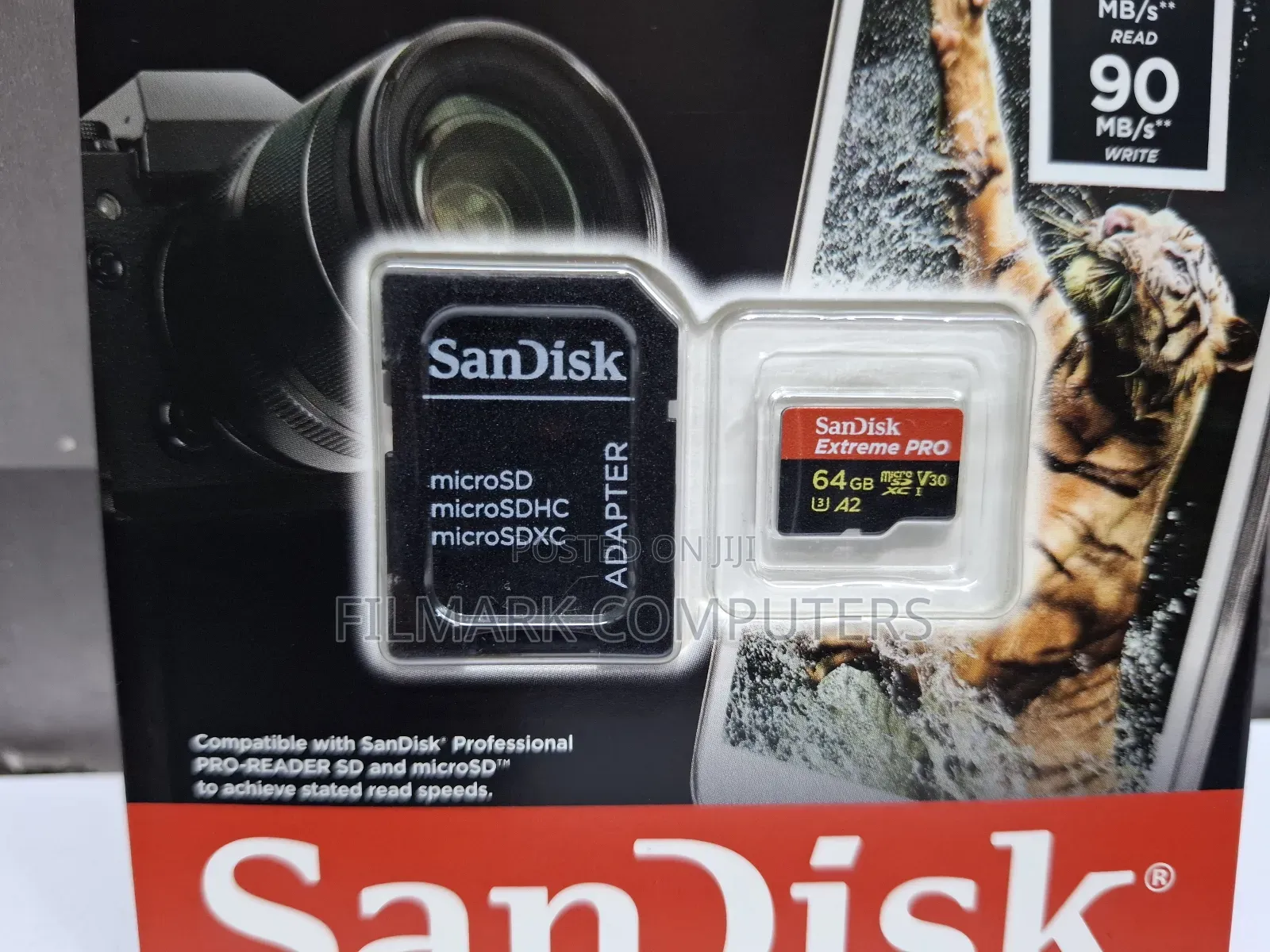Sandisk 64GB Extreme PRO Micro SDXC Card + SD Adapter