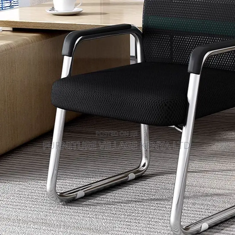 Mesh Office Chair; Conference Style Seating With Armrest