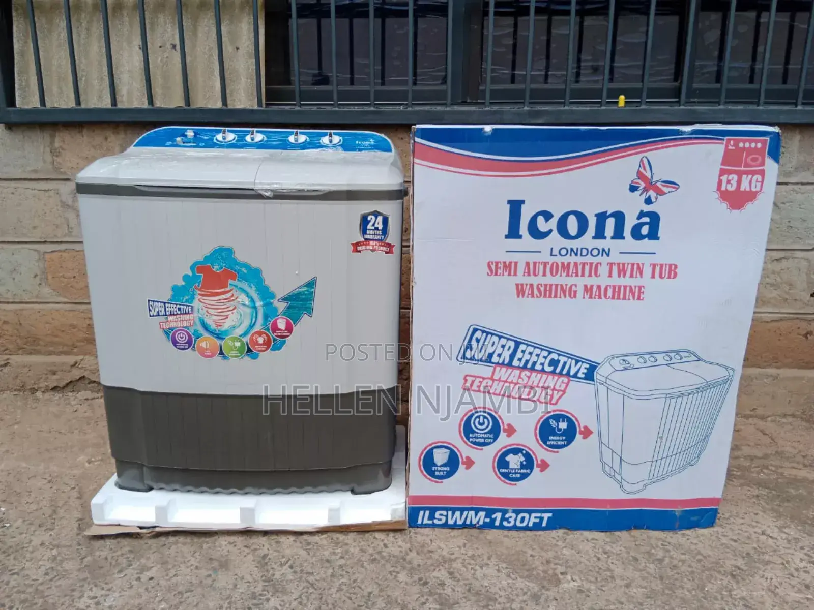 ICONA Washing Machine 13kgs Twin