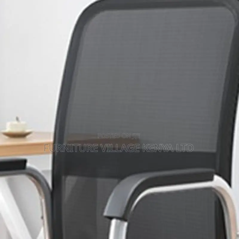 Guest Waiting Seats; Office Mesh Visitor Chair in Black