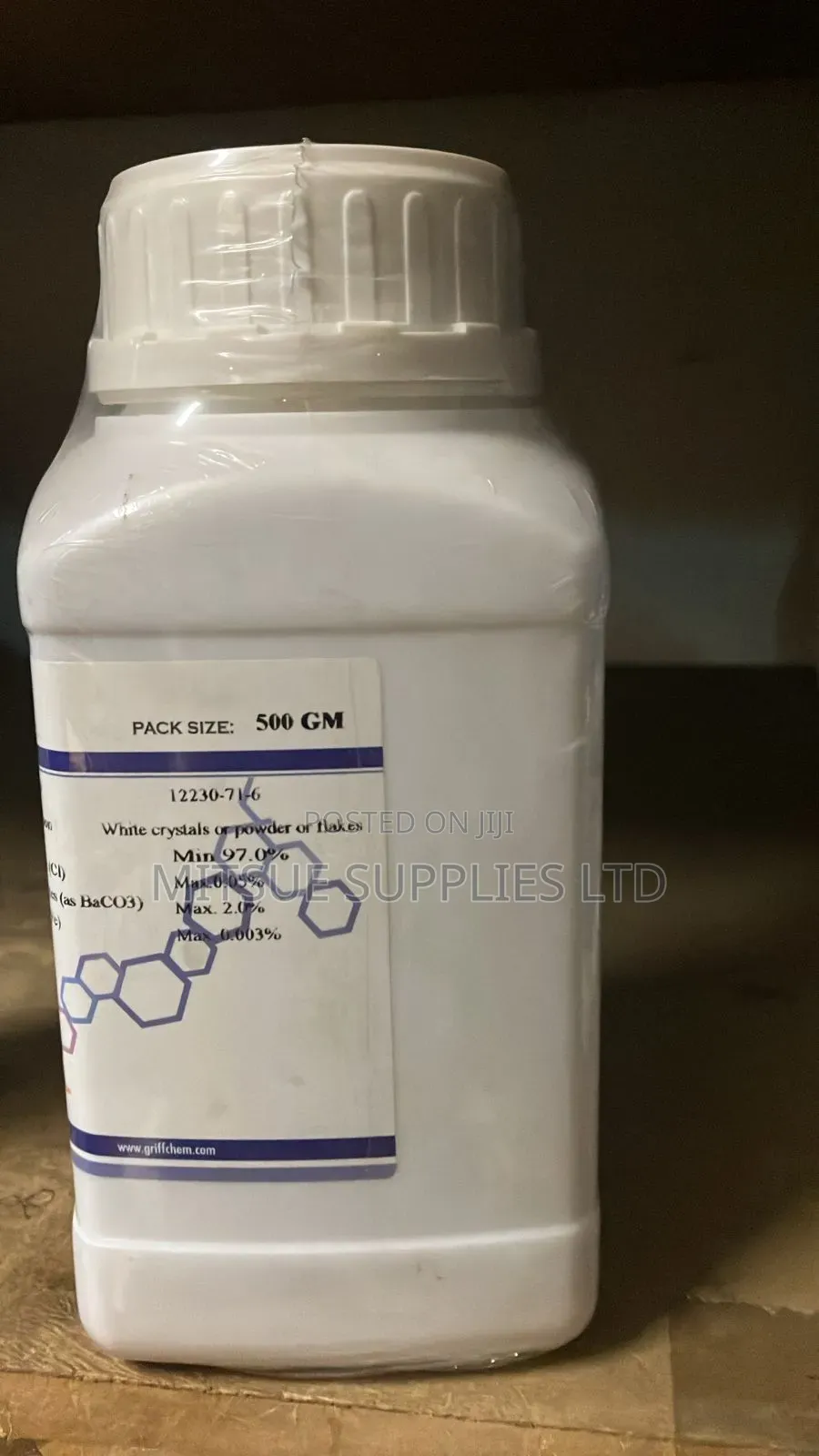 BARIUM HYDROXIDE OCTAHYDRATE 500G for Lab and General Use