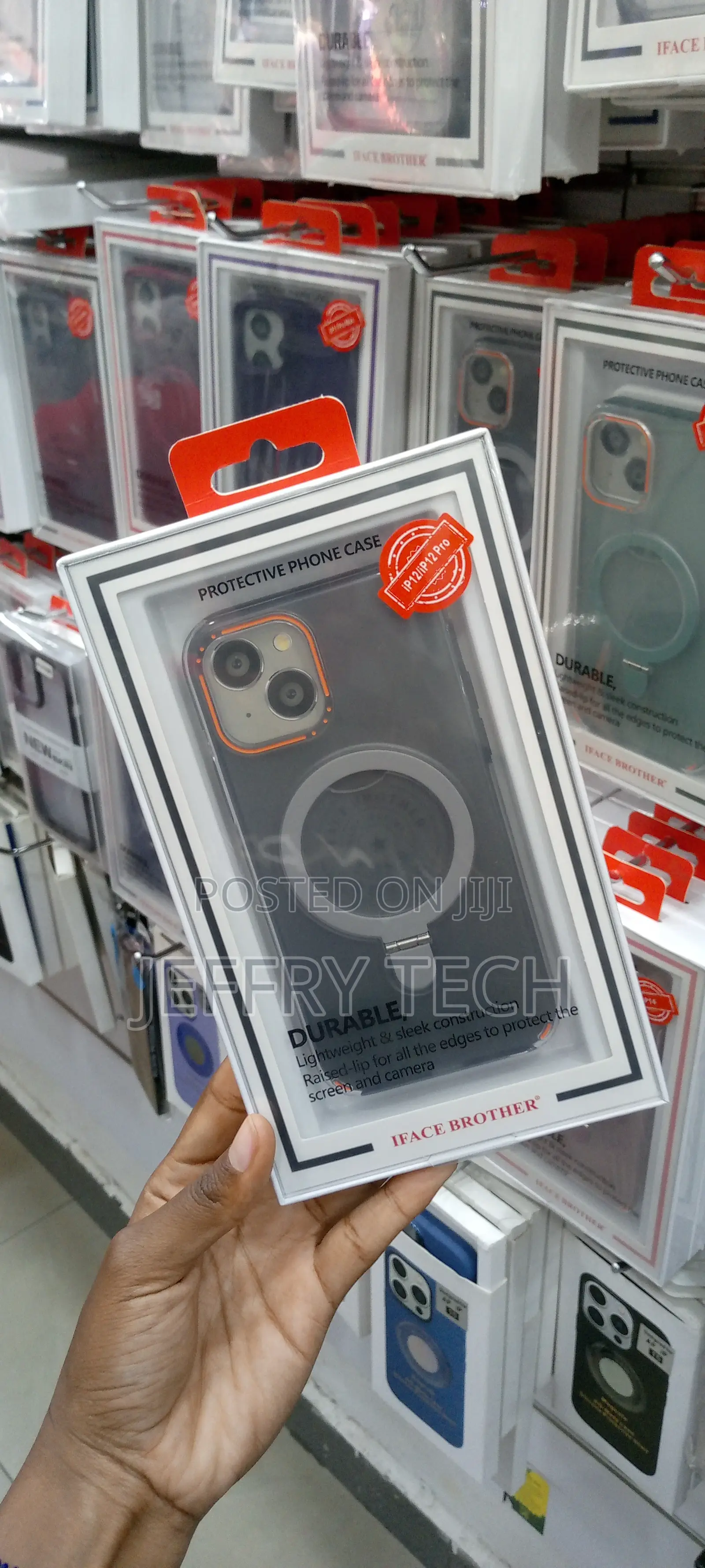 Invisible Ring Kickstand Magnetic Clear Case for iPhone 12