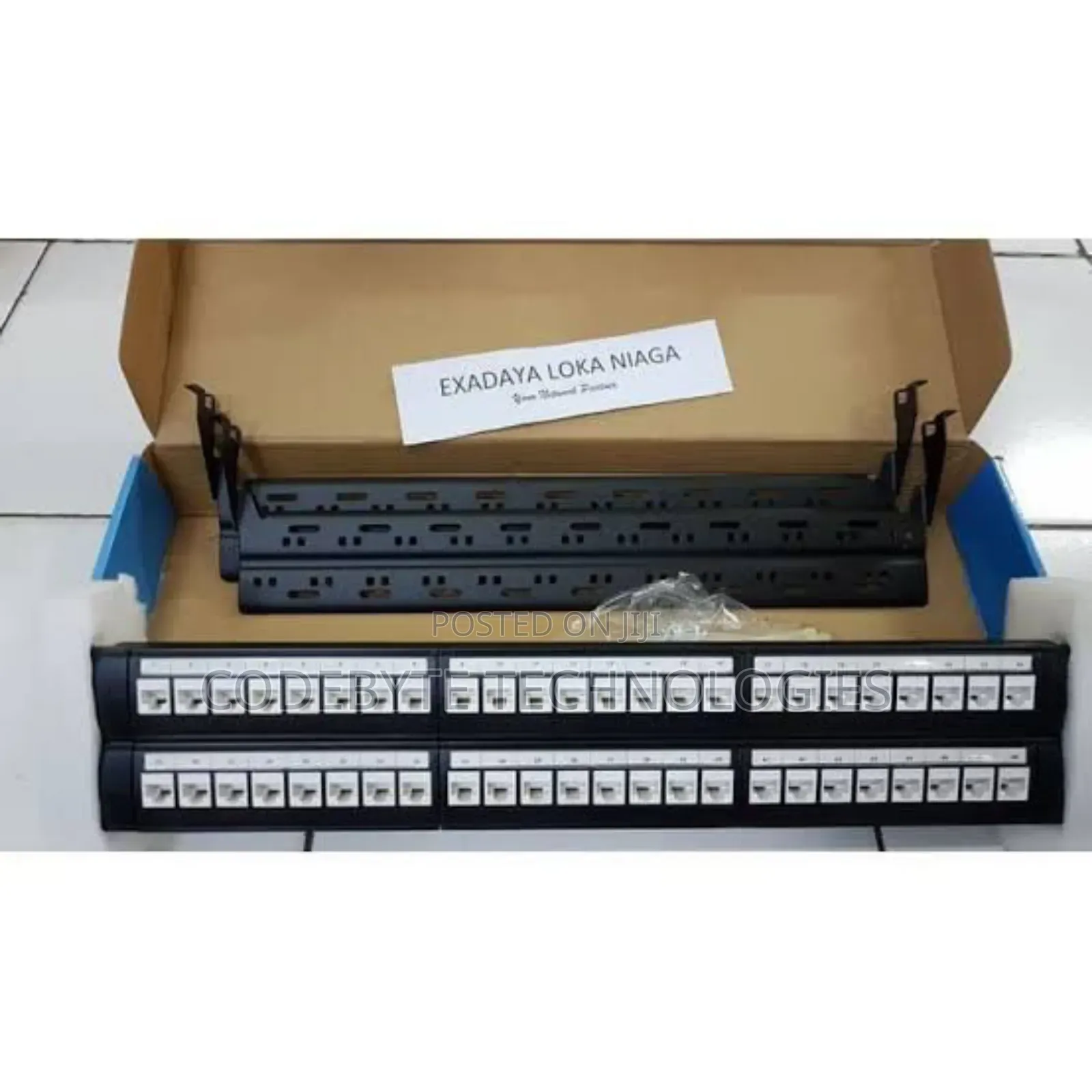 D-Link 48 Port Cat6 Unshielded Loaded Punch Down Patch Panel