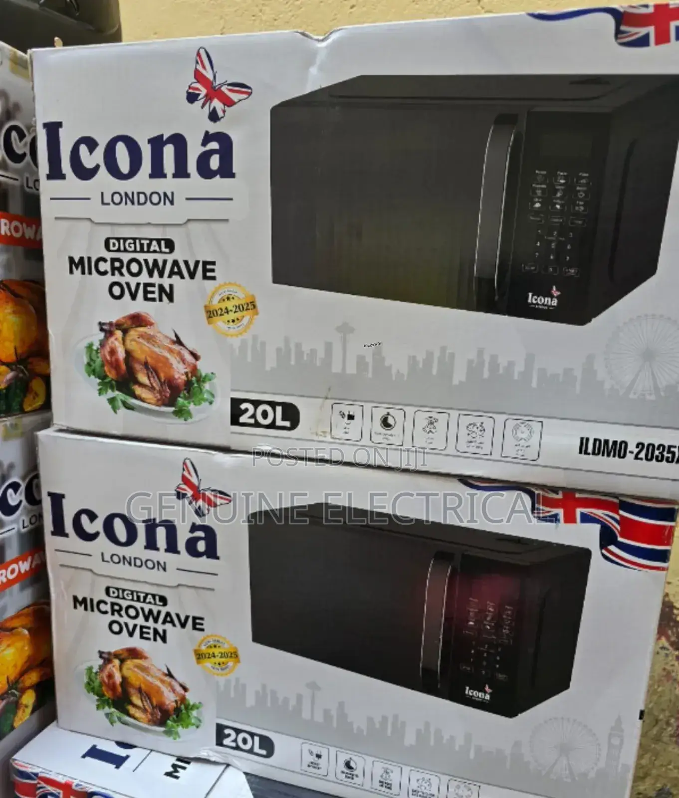 Black 20litres Icona Digital Microwave Oven IC/20LMW