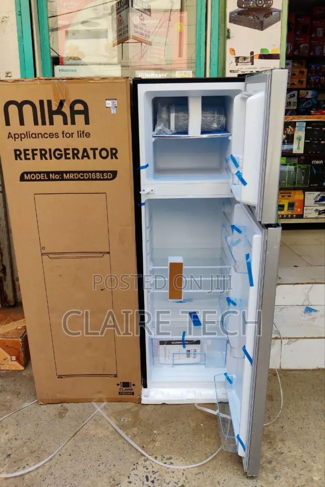 Mika Double Door Refrigerator 168litres