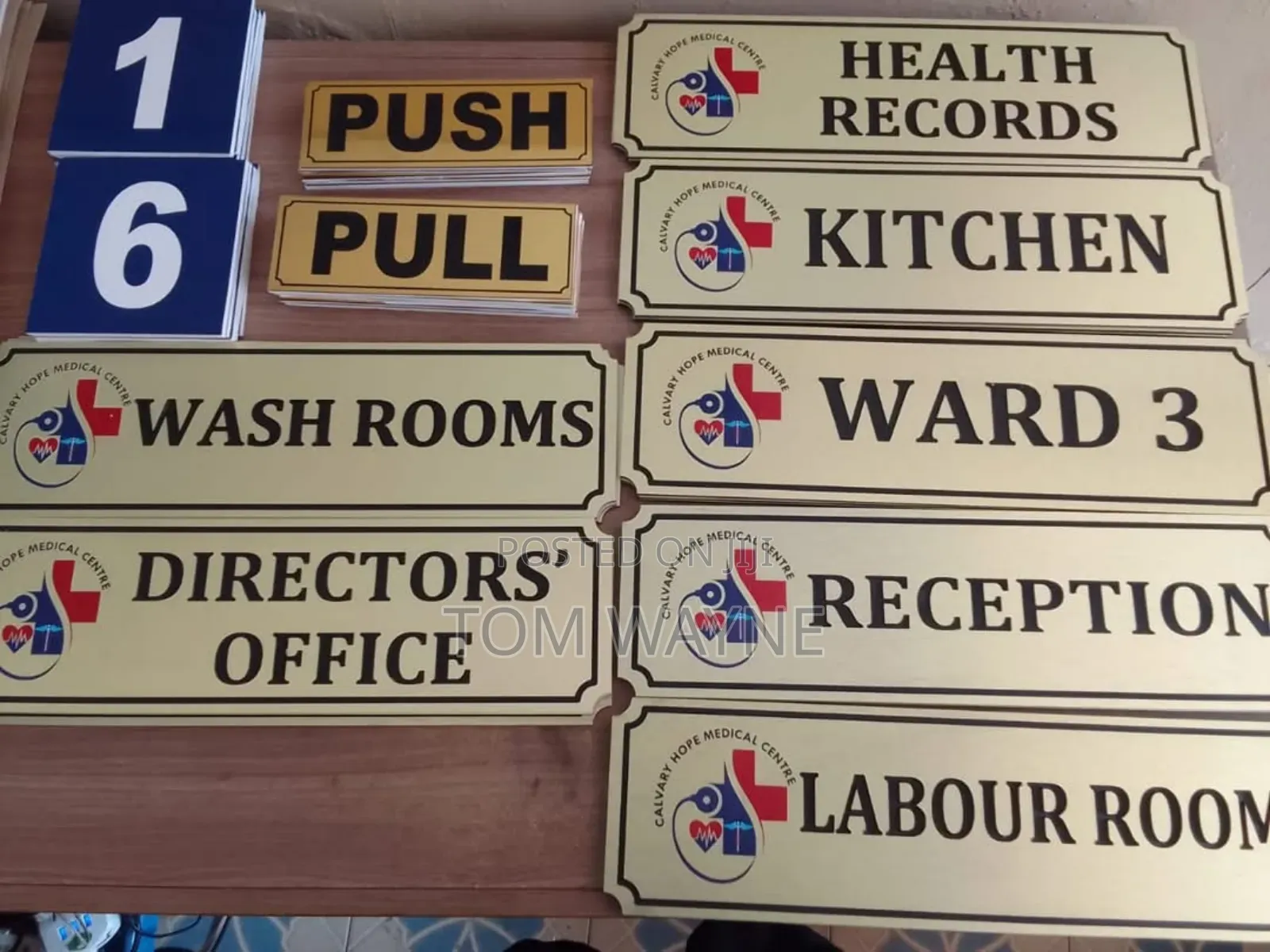 Hospital Door Labels/Signs
