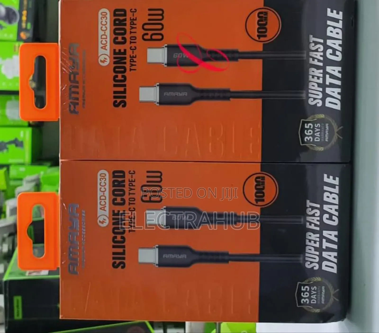 Amaya ACD-CC30 *60W 2M* Type C to Type C Cable