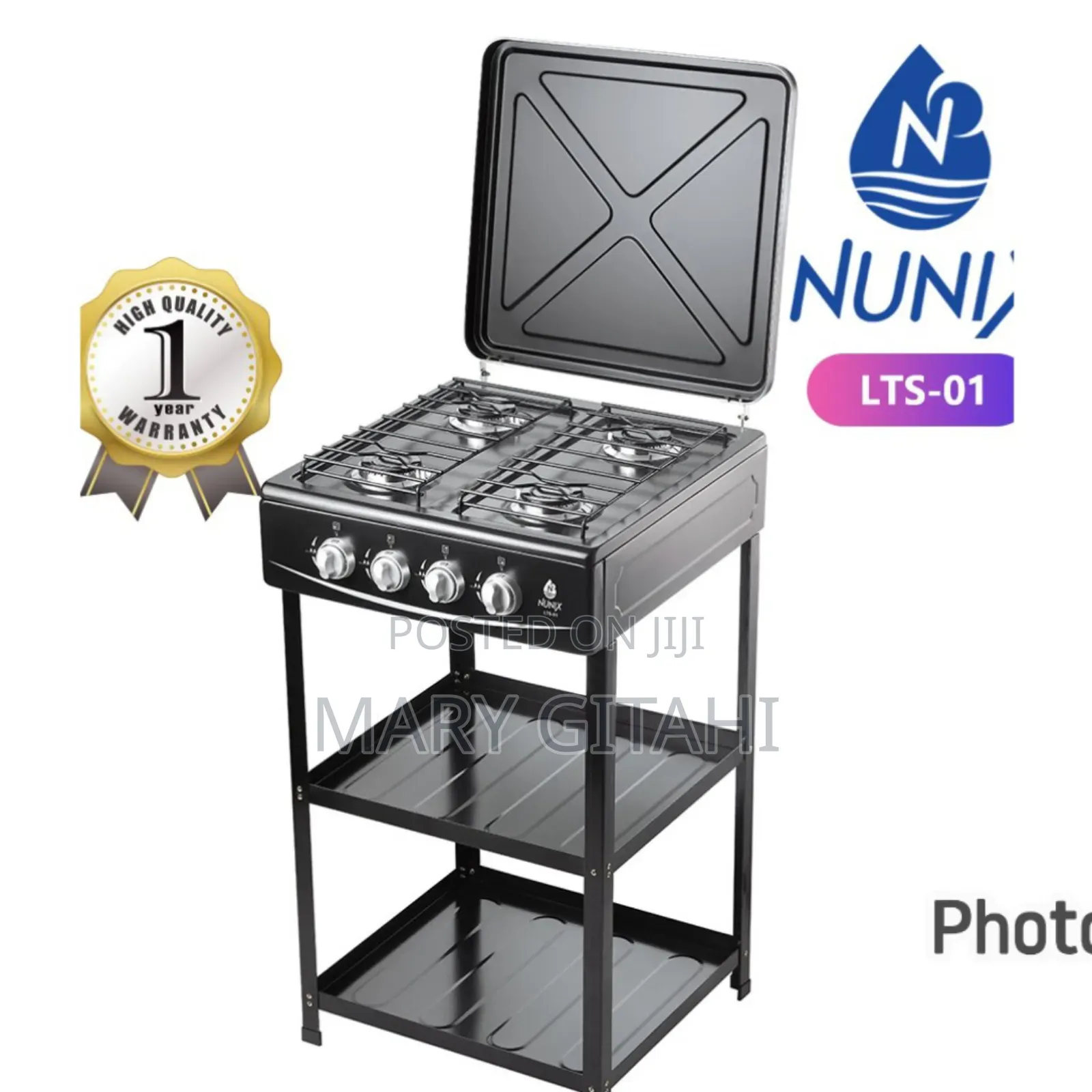 Nunix Full Gas Standing Cooker With Shelf at 