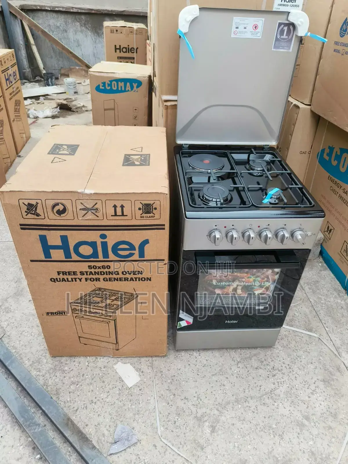 50*60 Haier 3 Gas +1 Electric Cooker With Electric Oven