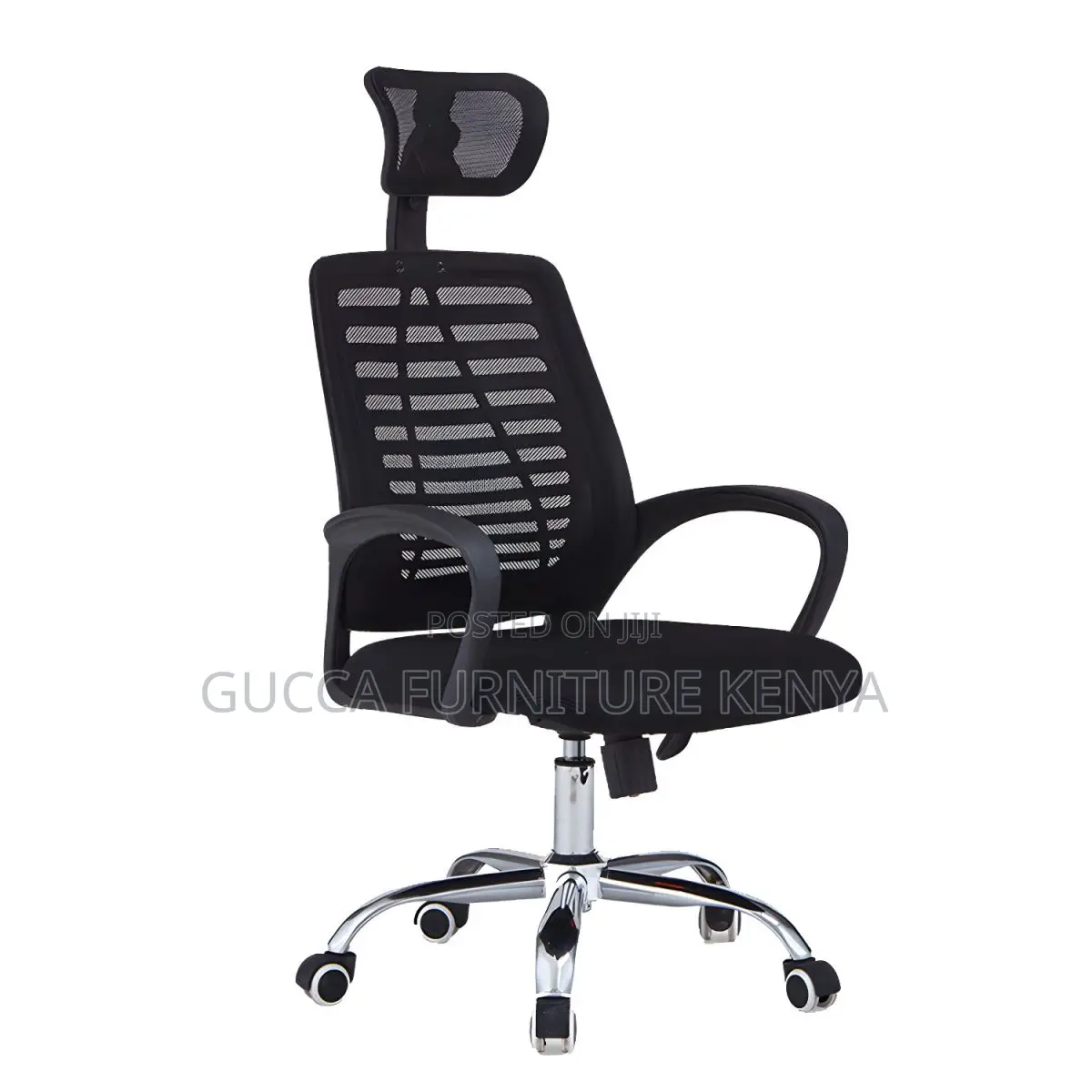 Office Chairs: Mesh Ergonomic Headrest Chair With High Back