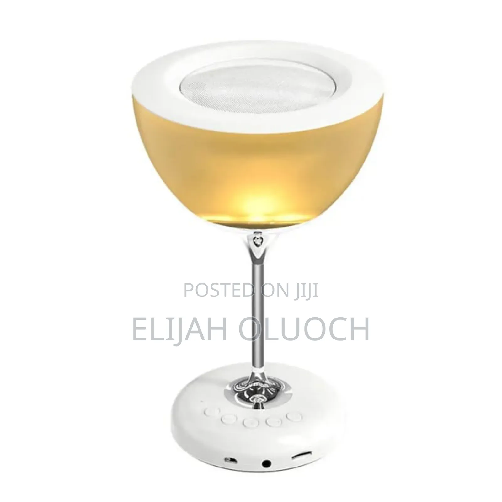 Wine Glass Bedside Lamp With 6colour Atmospheric Lights