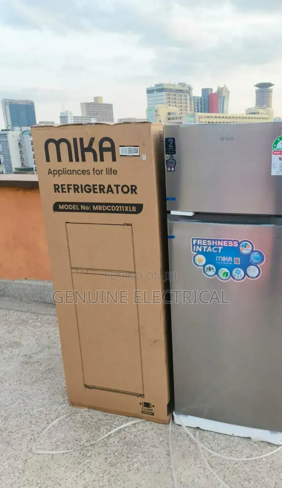 Mika 211L Double Door Refrigerator M211DDL