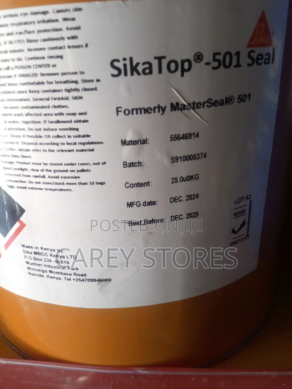 Sikatop 501 Wa / Masterseal 501 Wa