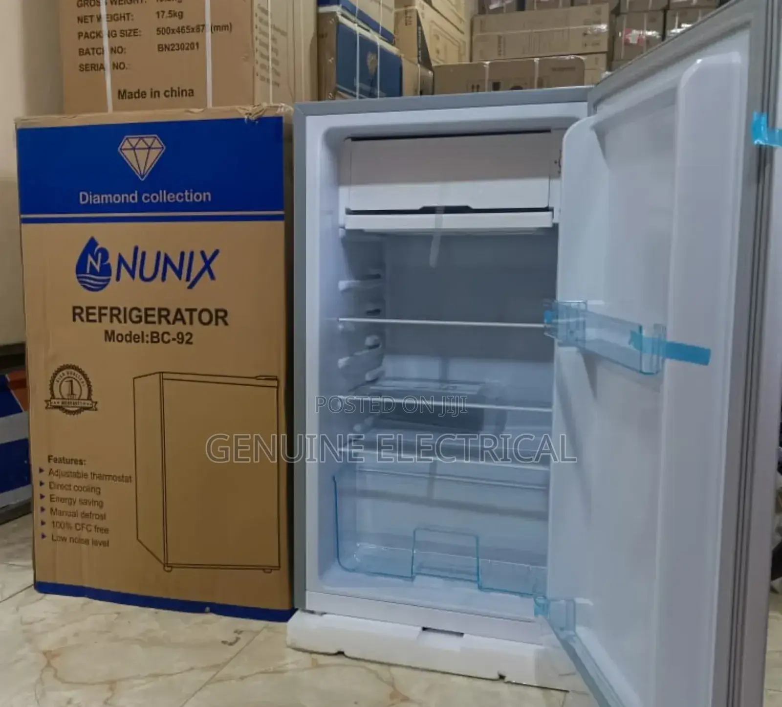 92 Litres Fridge Single Door Refrigerator - Nunix 92 Litres