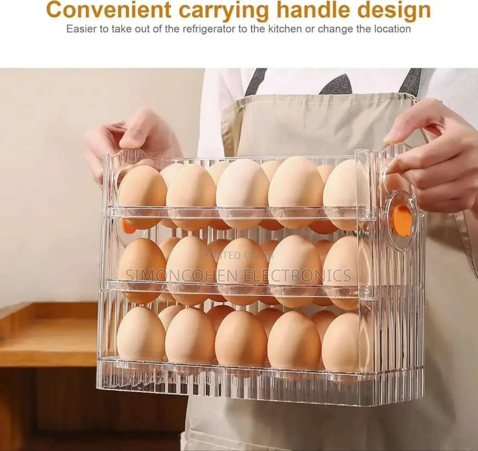 Acrylic Transparent Flip Egg Box