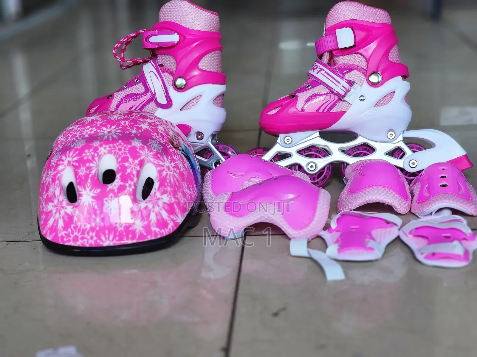 Pink Skating Shoe , Skates Shoes Complete Set