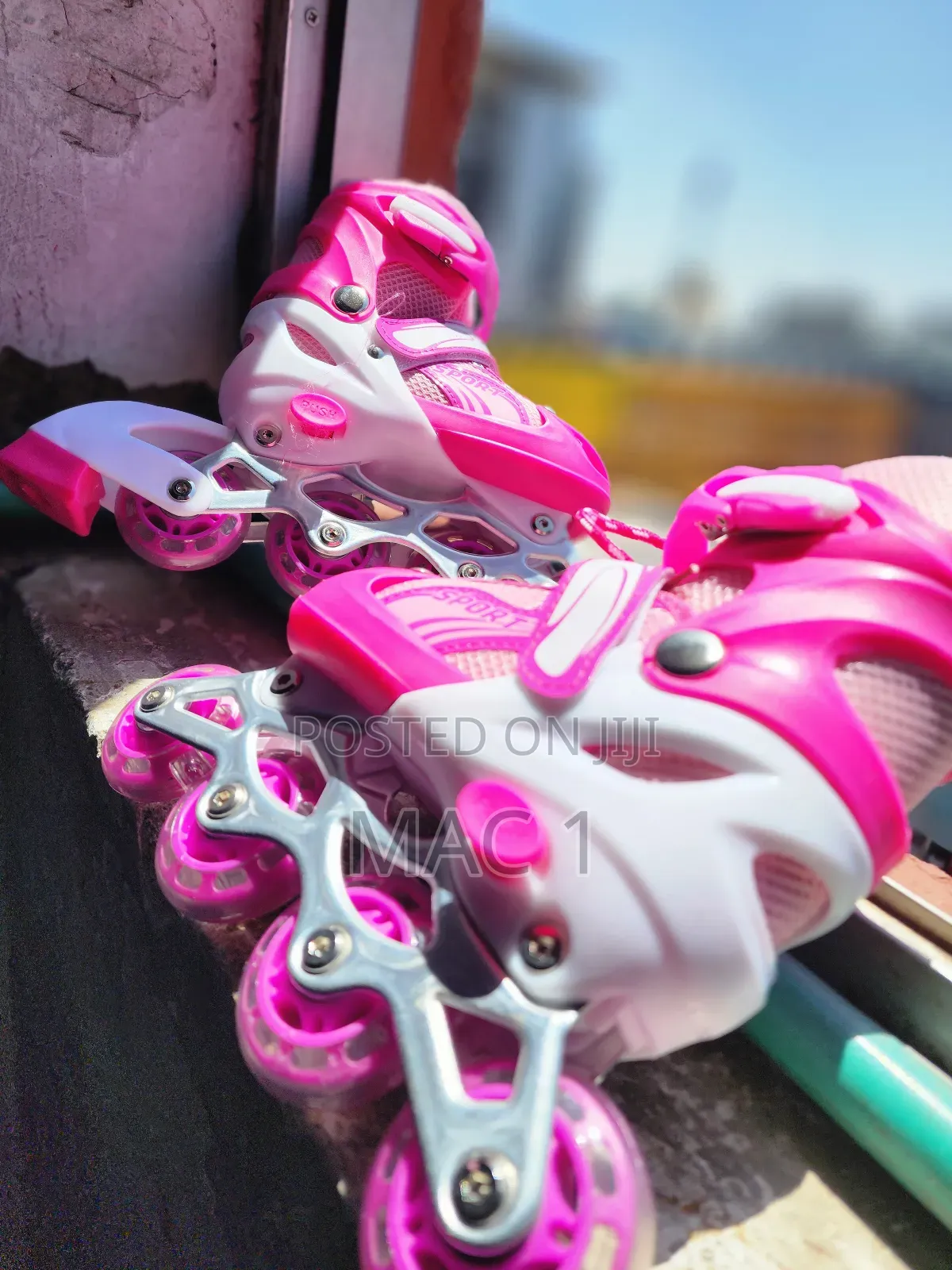 Pink Skating Shoe , Skates Shoes Complete Set