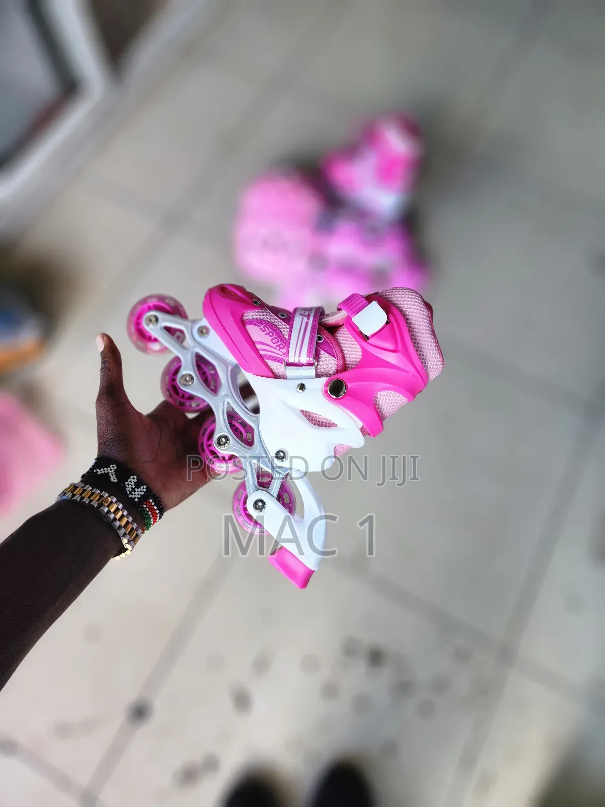 Pink Skating Shoe , Skates Shoes Complete Set