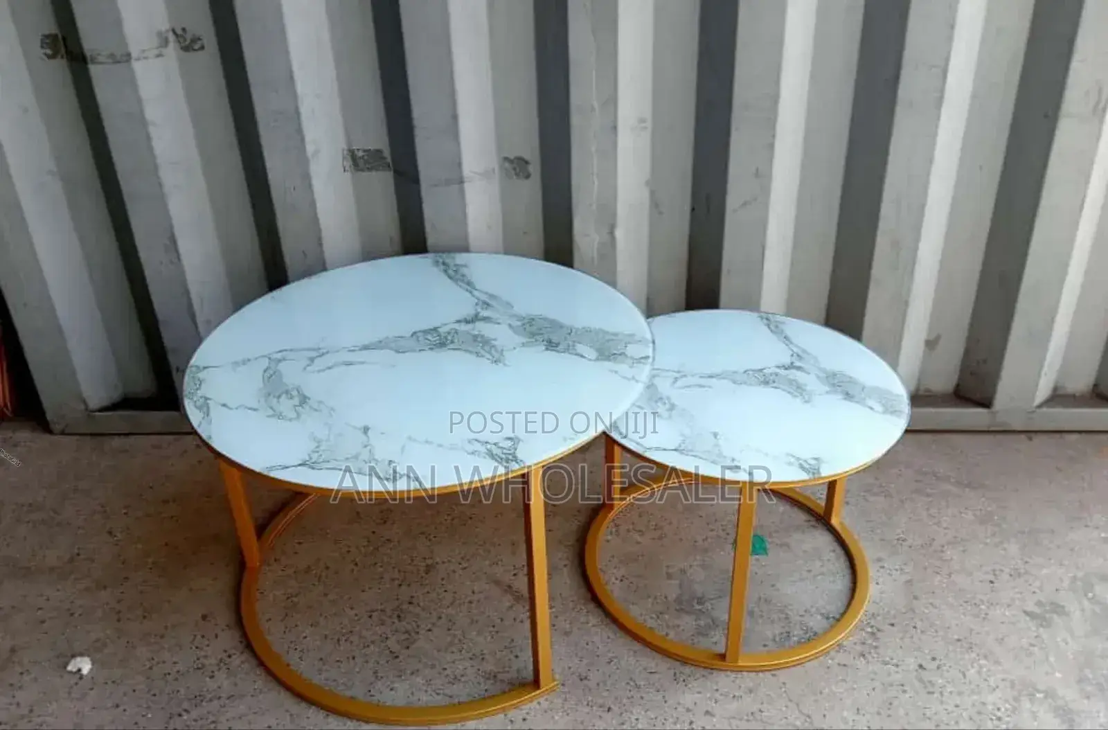 Marble Table- With Glass Effect (M/8