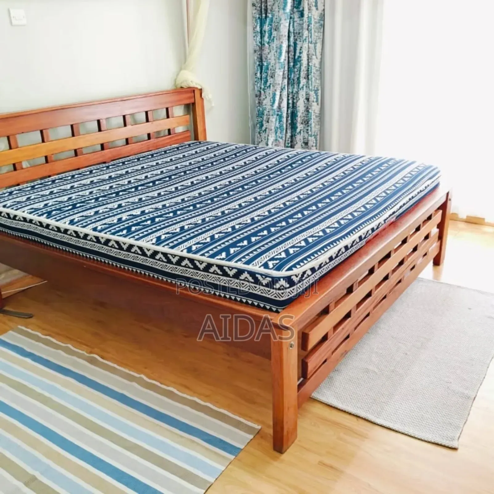 Hardwood Kingsize Bed Plus Moko Matress