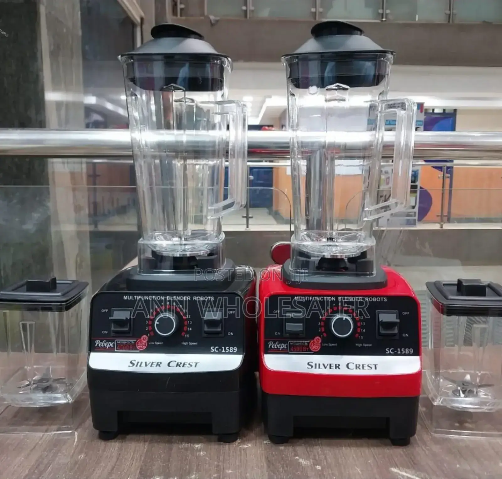 With Warranty 2 in 1 Silver Crest Blender