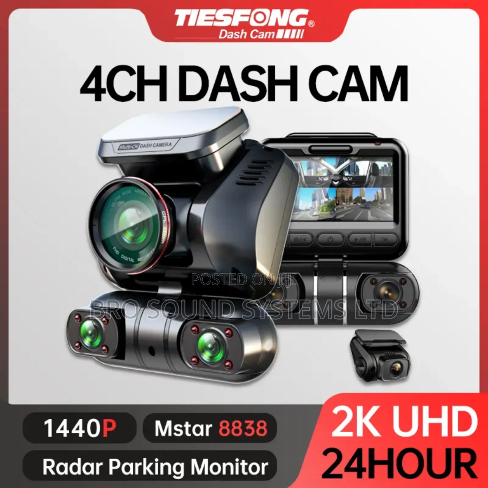 Uhd 4 Lens Dashcam Camera Ultra High Definition With Wifi