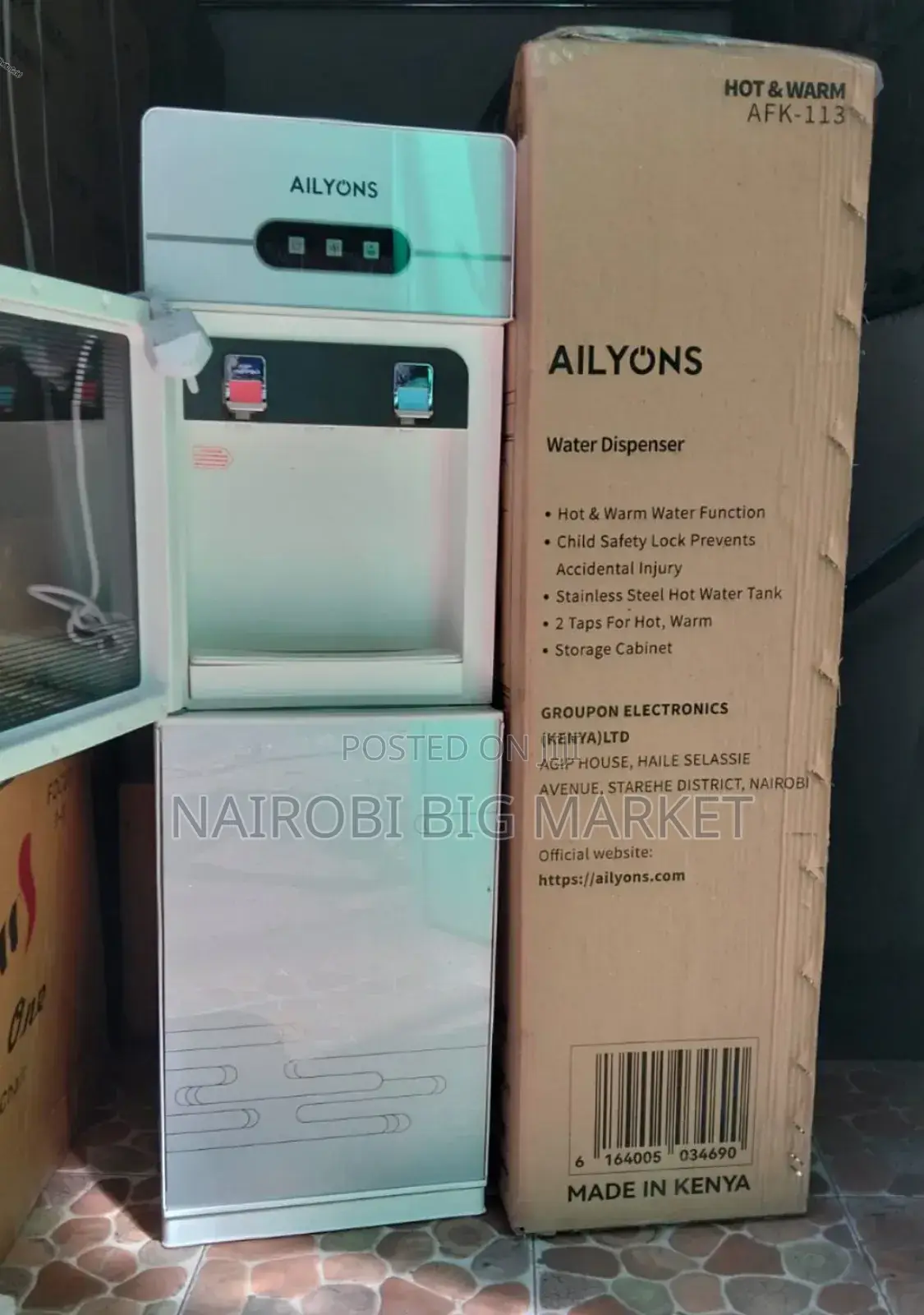 Ailyons Afk-113 Hot and Normal Standing Dispenser