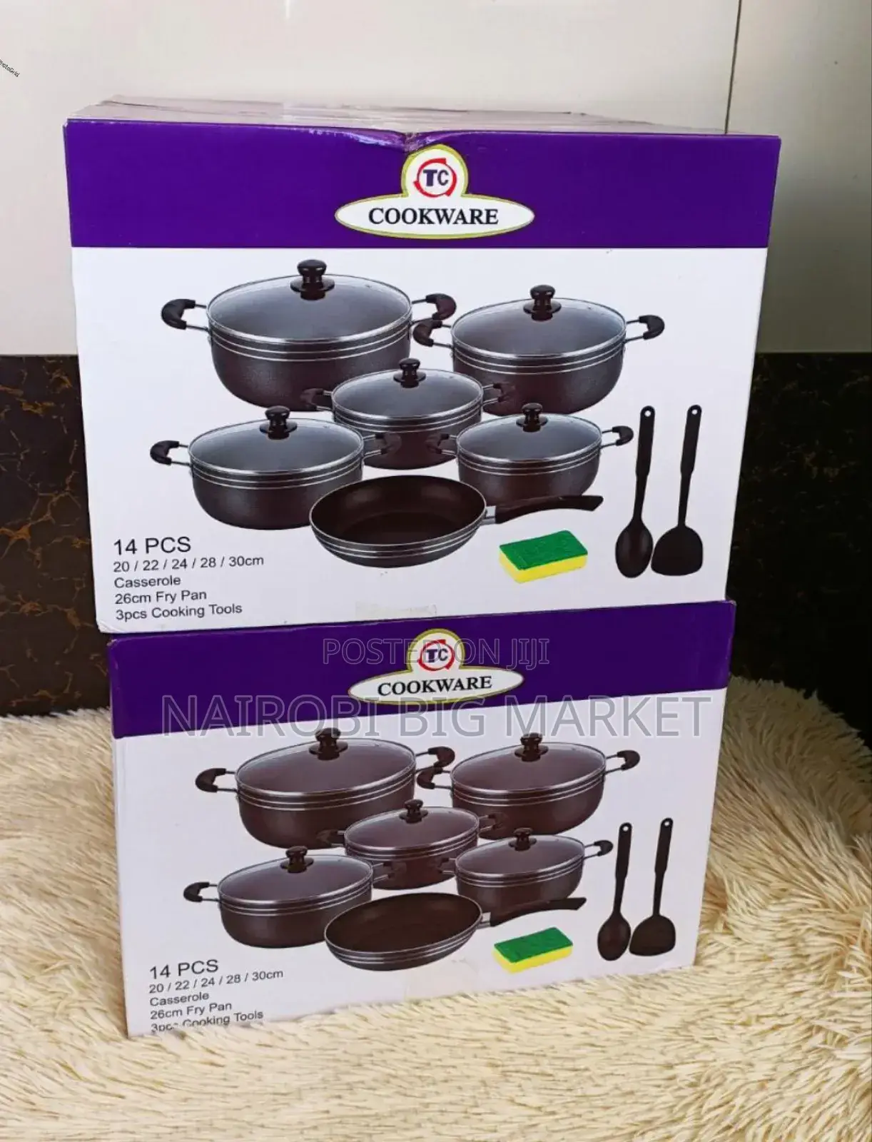 14 PCS Cooking Pots -Tc Sufuria