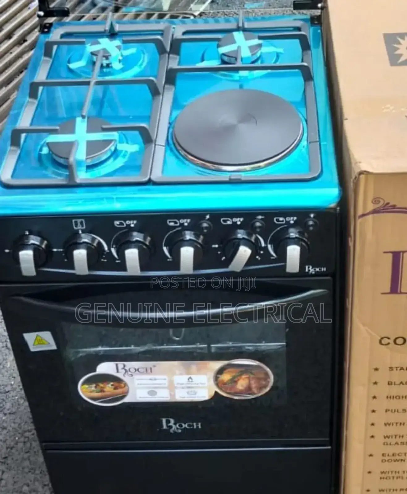 50*55 Roch 3+1 Jet Standing Cooker With Electric Oven R3e