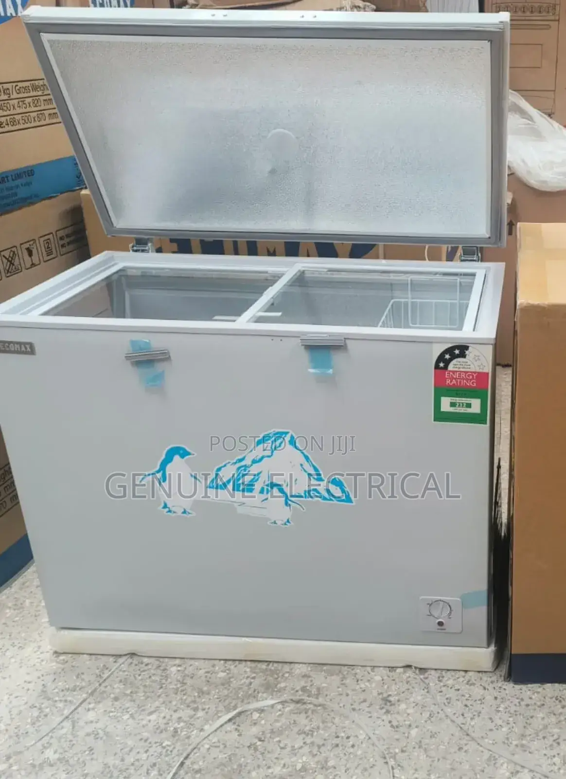 Grey Ecomax 219 Litres Deep Freezer E219/L