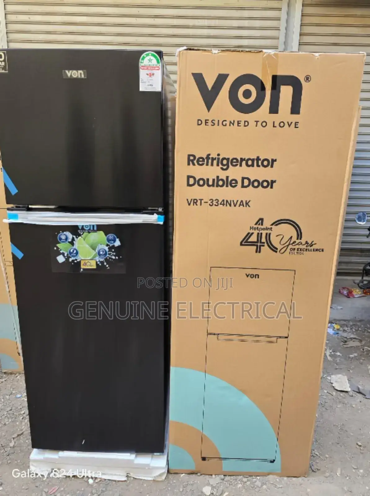 Von 334l No Frost Double Door Refrigerator Vd334rd